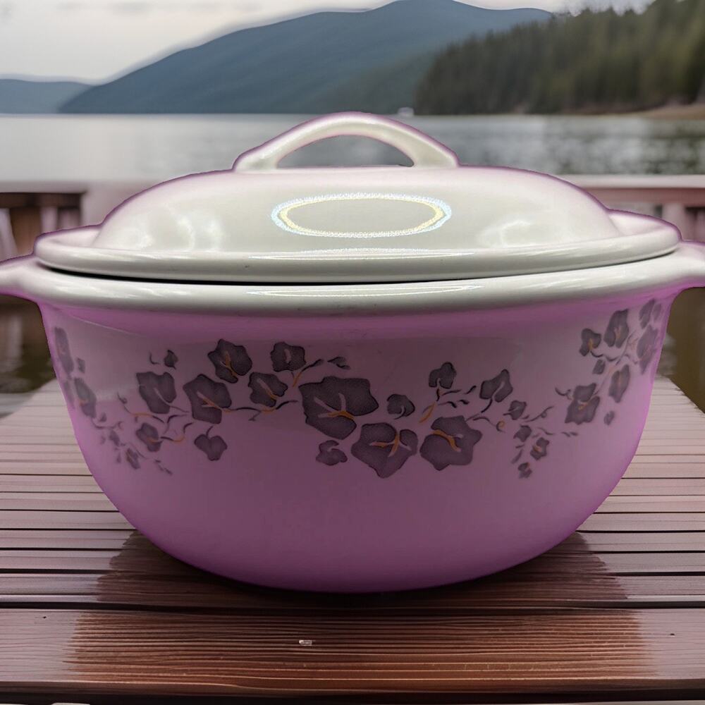 Corelle Coordinates Callaway Ivy 2.5Qt Casserole Baking Dish W/ Lid Retired